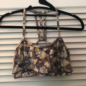 Free People Movement floral bra